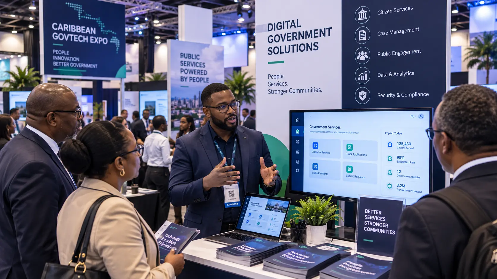 GovTech demonstration at Caribbean Tech Expo